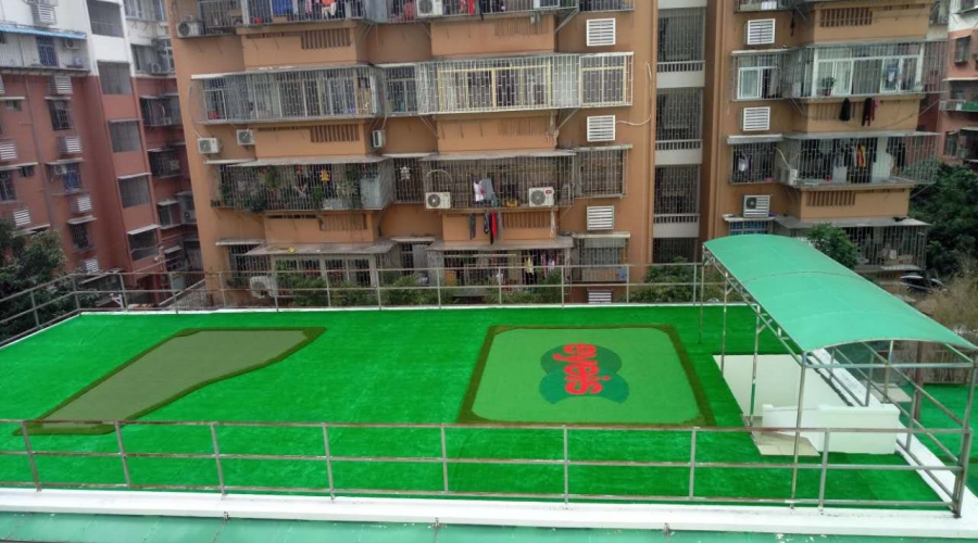 休闲人造草工程案例