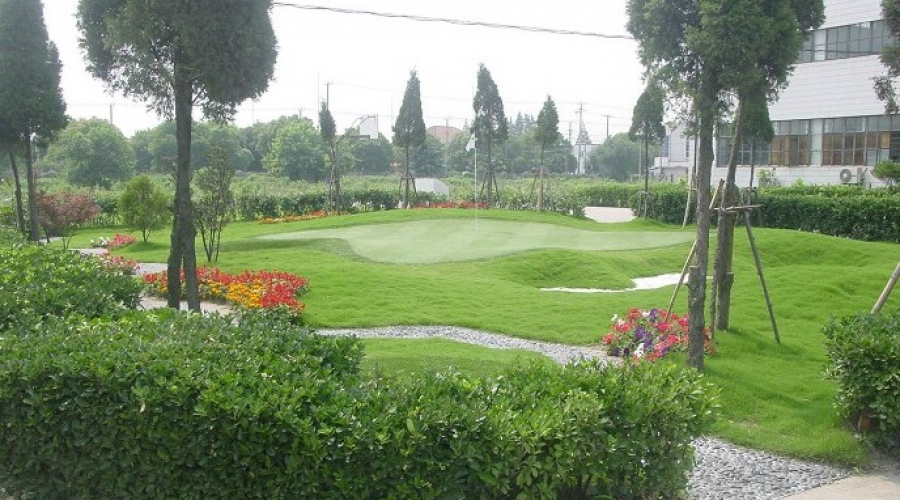 高尔夫人工果岭案例