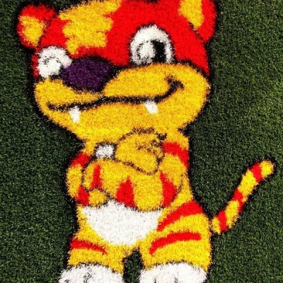 彩色图案人造草坪