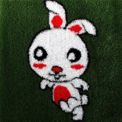 彩色图案人造草坪