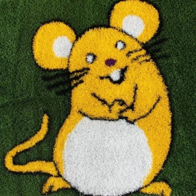 彩色图案人造草坪