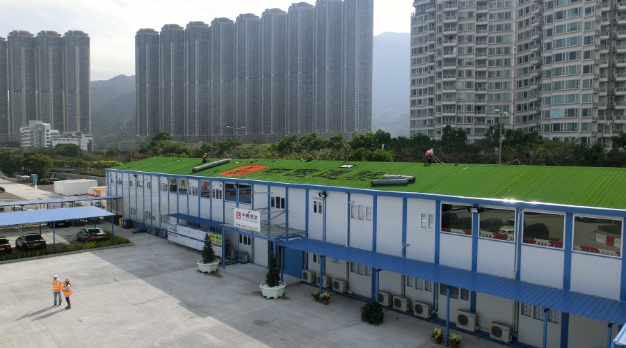 楼顶人造草坪铺装案例