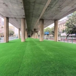 东莞凤岗某市政人造草坪绿化