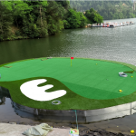 浙江绍兴某景区水上高尔夫果岭