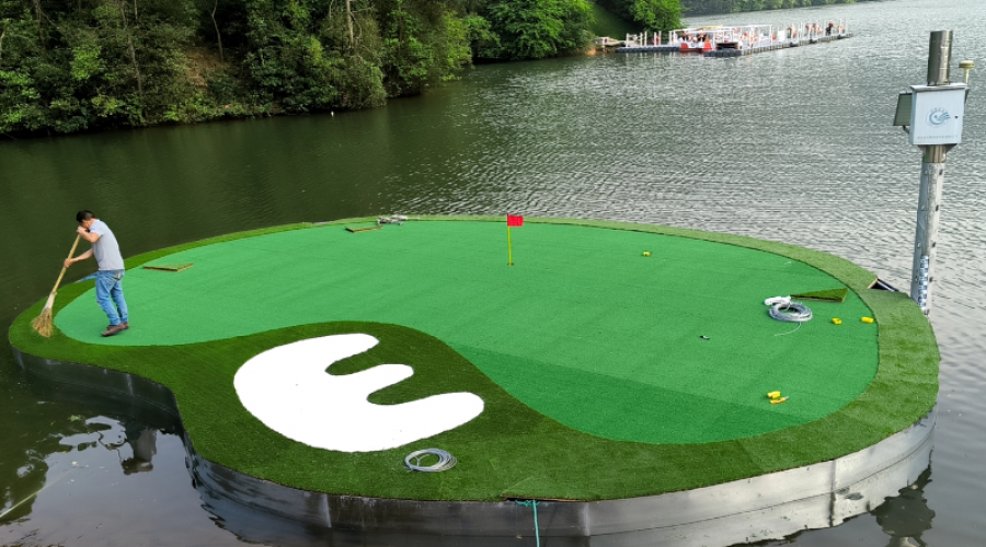 浙江绍兴某景区水上高尔夫果岭