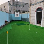 深圳宝安工厂庭院人造草果岭案例